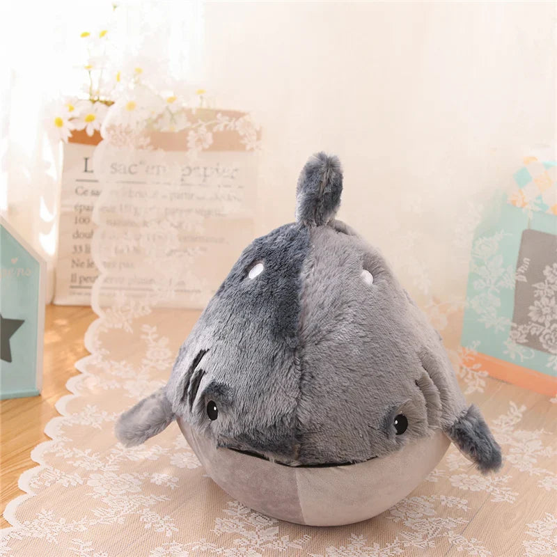 Kawaii Fat Shark Plush Toy – Soft Whale Hug Pillow