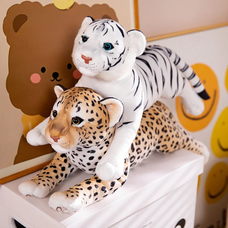 Simulation Tiger Leopard Plush – Your Fierce Yet Cuddly Jungle Companion