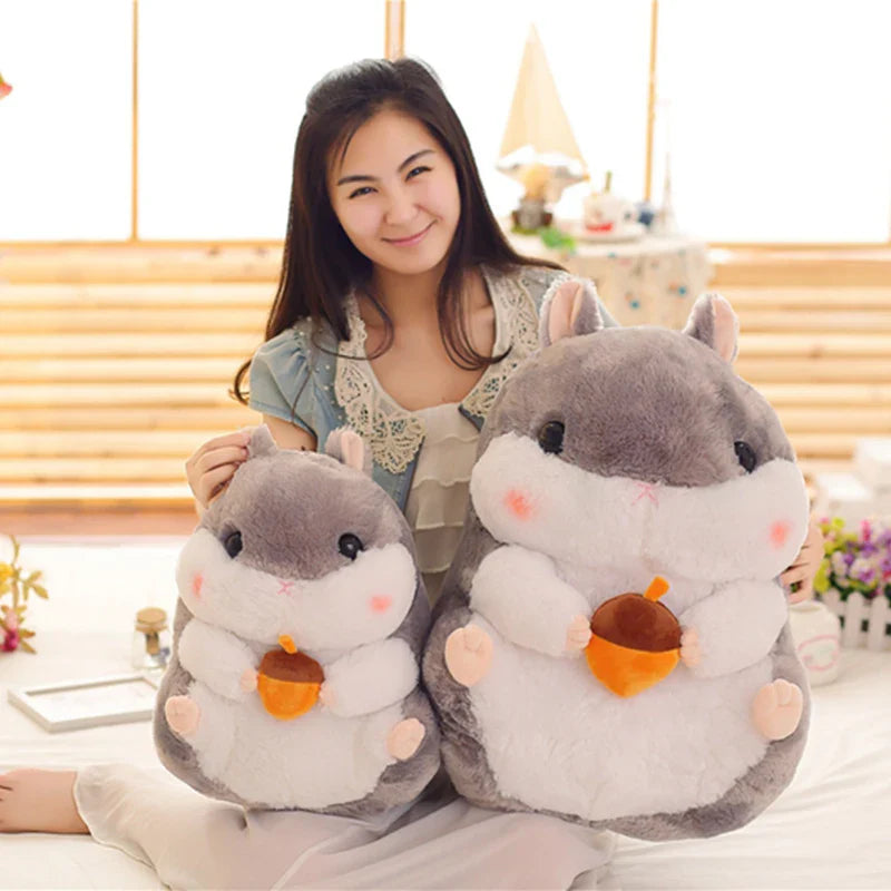 Cute Cartoon Holding Snacks Hamster Plush Toy