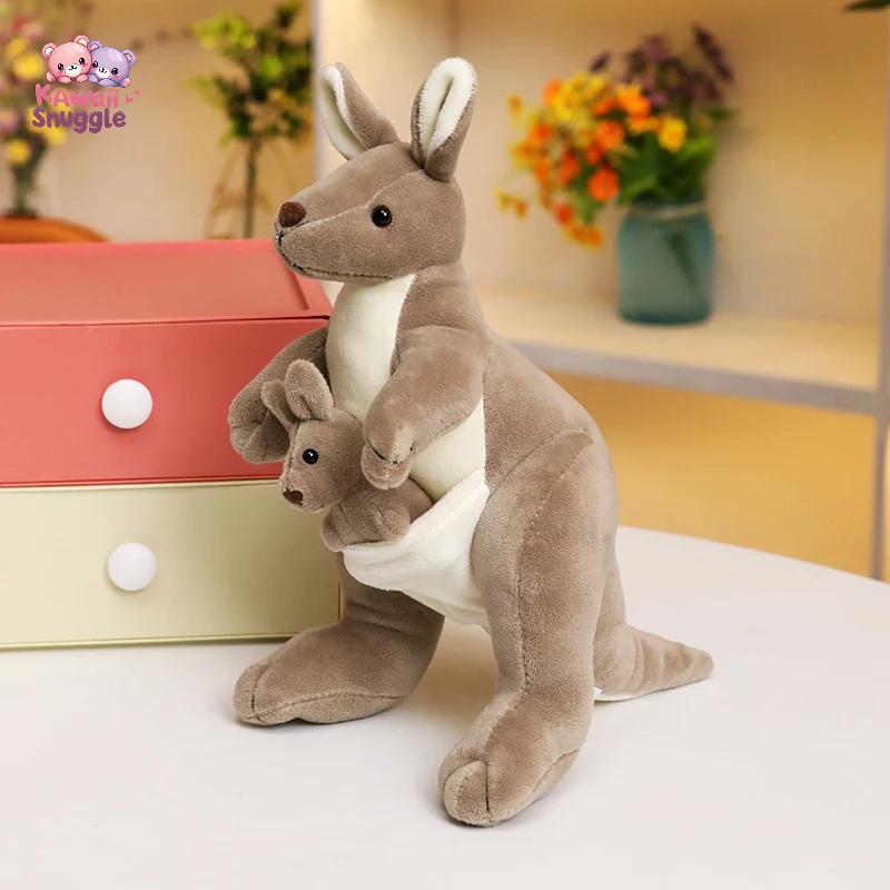 Simulation Kangaroo Plush Toy: A Heartwarming Mother & Baby Duo