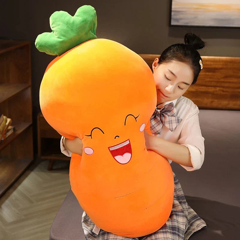 Plushies Kawaii Vegetables Plush Toys Cute Soft Carrot Eggplant Chili Corn Plant Pillow