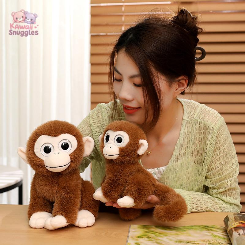Golden Monkey Plush Toy – Adorable Big-Eyed Companion