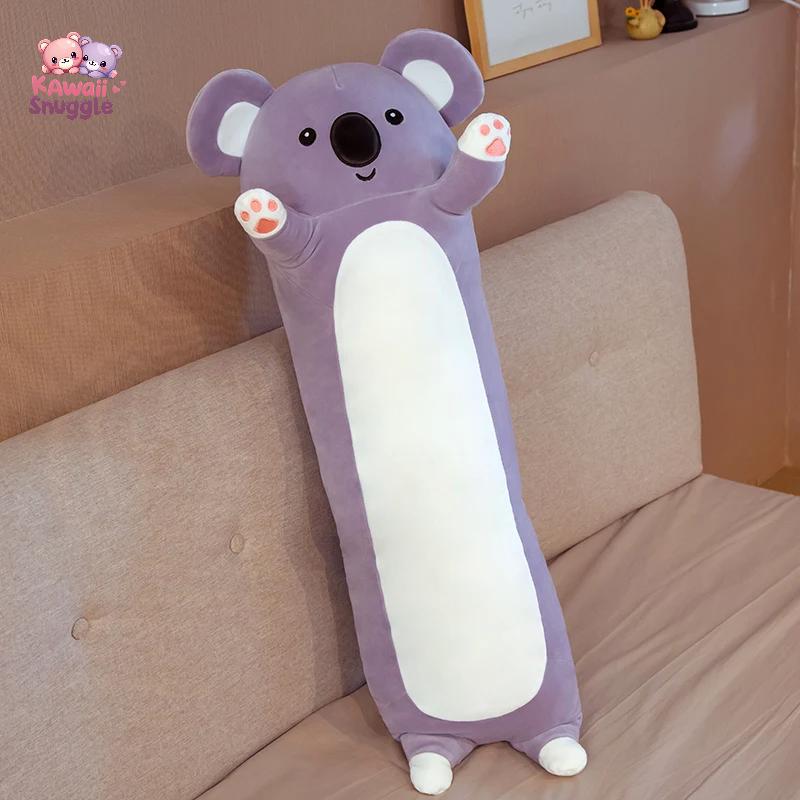 Kawaii Koala Panda Plush Pillow: Long, Cozy, and Cute