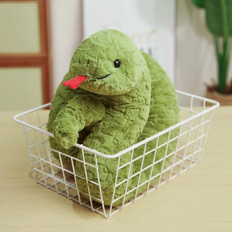 Simulation Cartoon Green Snake Giant Huge Python Cute Stuffed Animals