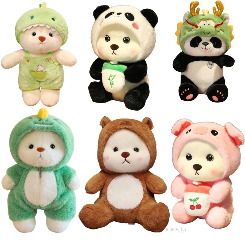 Kawaii Giant Bear Cosplay Panda Doll Creative Plush Toy Cartoon Zoo Animal Plushie