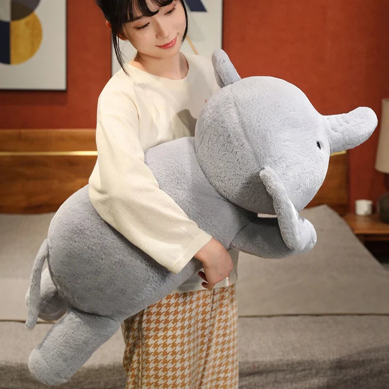 Giant Round Elephant Plush Doll – A Jumbo Hug of Happiness