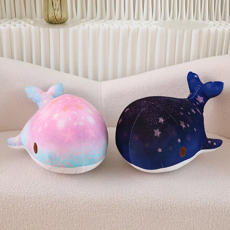 Cute Narwhal Plush Rainbow Starry Sky Narwhal Soft Doll Stuffed Animals Fish