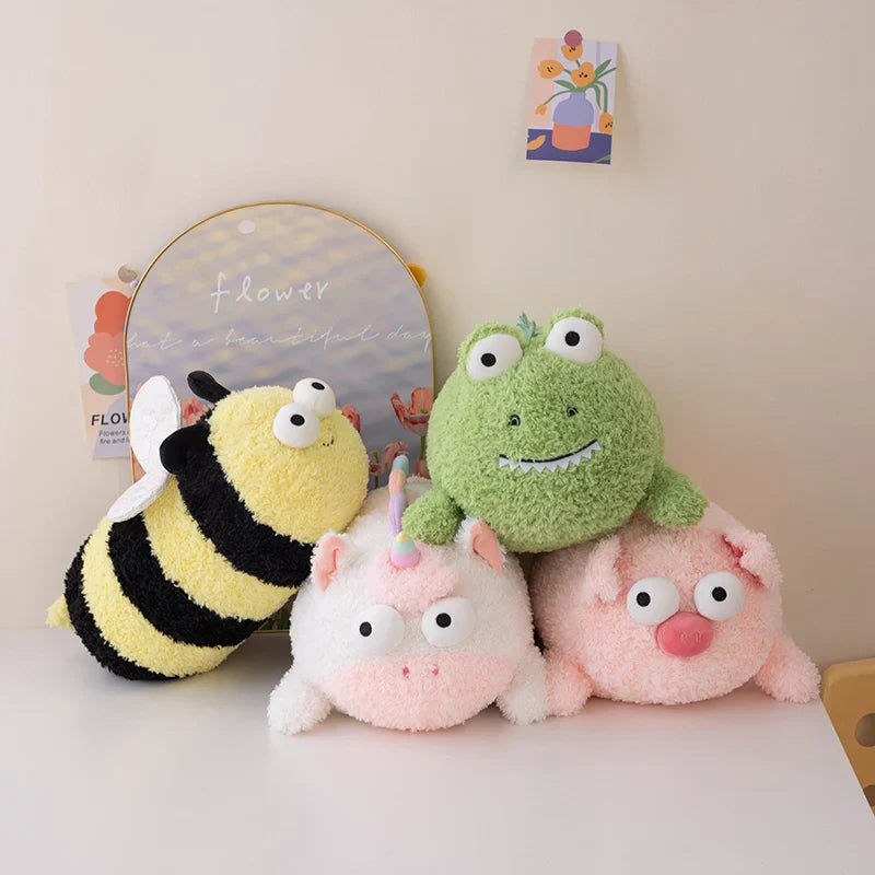 Cute Bee Crocodile Unicorn Pig Plush Toys – Soft Birthday Pillow
