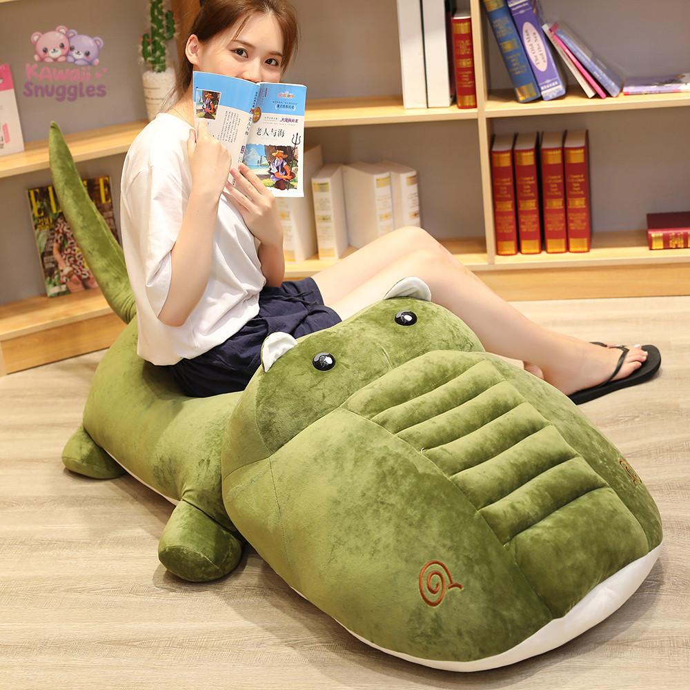 Simulation Crocodile Plush Toy – Soft Stuffed Alligator Doll