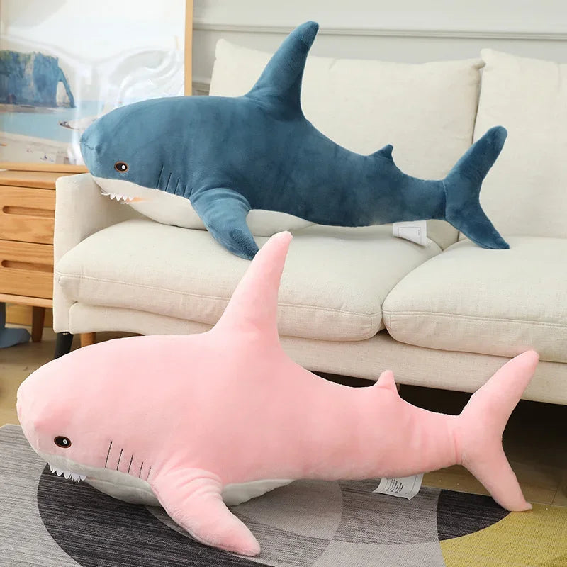 Stuffed Lifelike Shark Plush Toy Stuffed Headed Shark Fierce Sea Animals