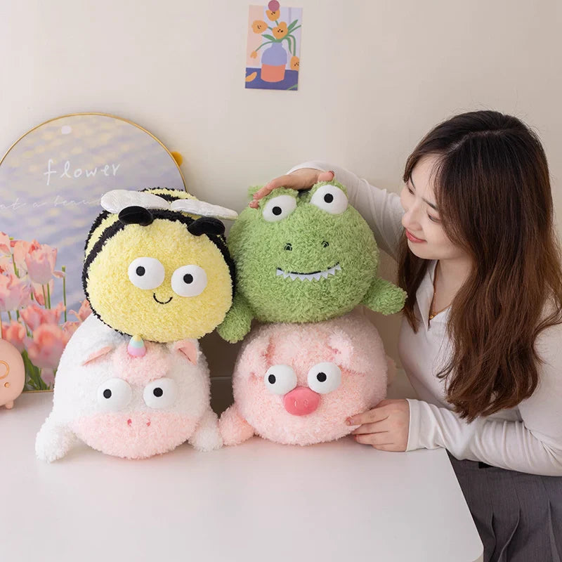 Cute Bee Crocodile Unicorn Pig Plush Toys – Soft Birthday Pillow