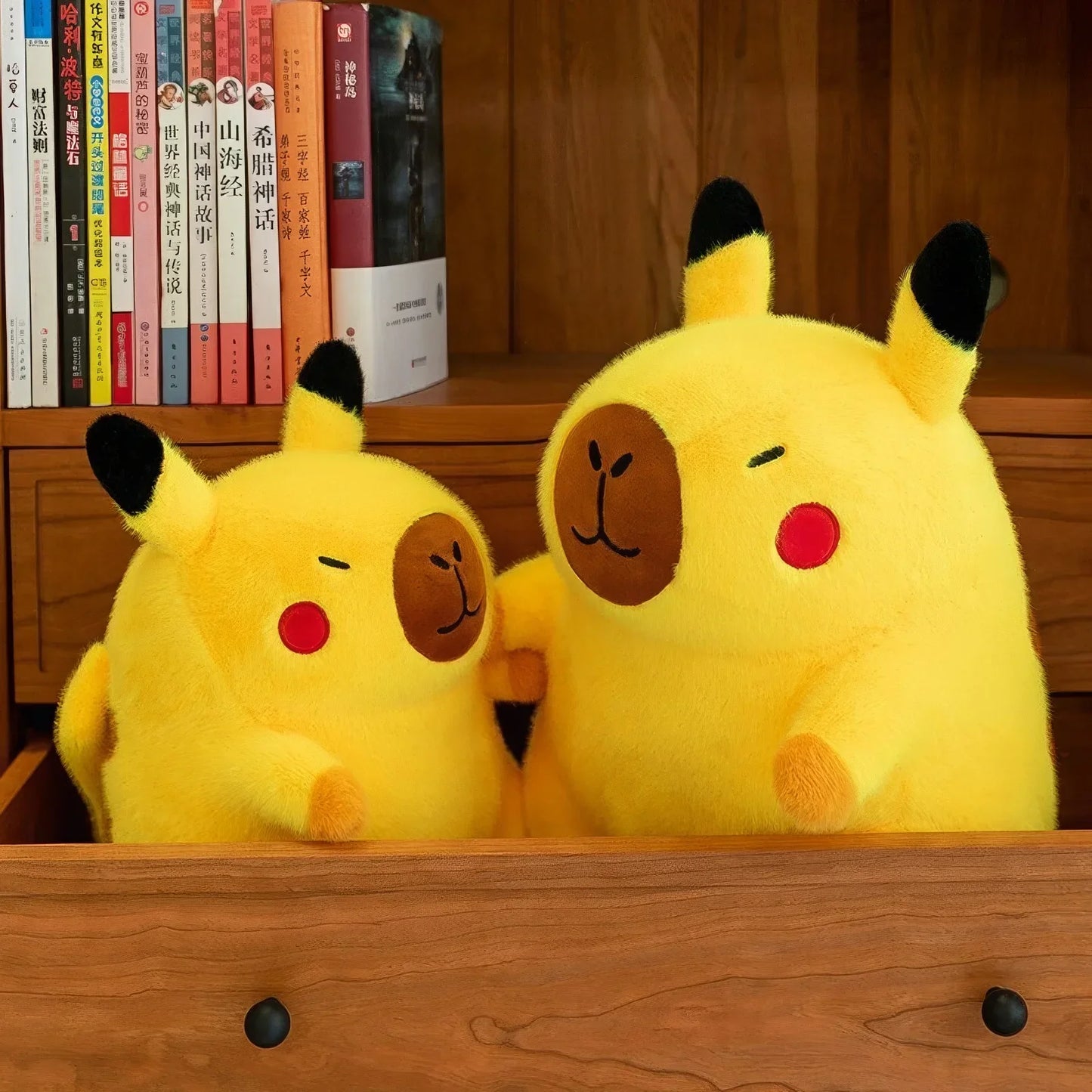 Kawaii Pokémon Pikachu Plush Toy – Transforming Capybara Soft Doll for Kids