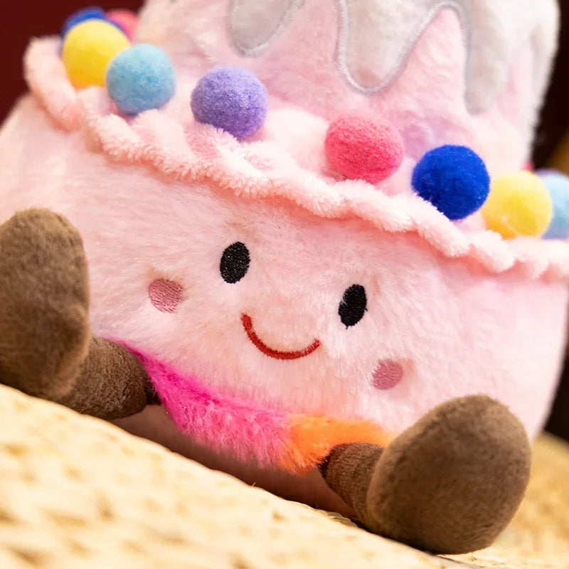 Creative Strawberry Cake Plush Toy Stuffed Food Dessert Pillow Kawaii Sweet
