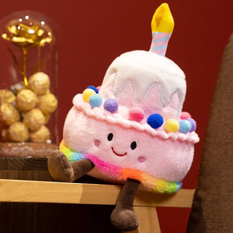 Creative Strawberry Cake Plush Toy Stuffed Food Dessert Pillow Kawaii Sweet