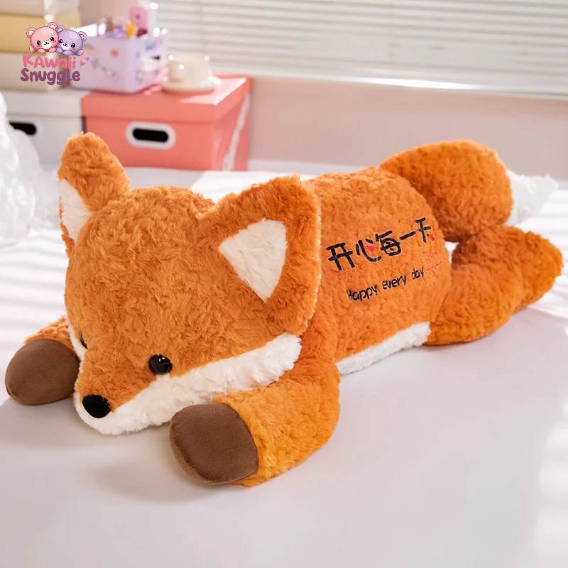 Big Kawaii Fox Plush – A Soft & Cuddly Companion