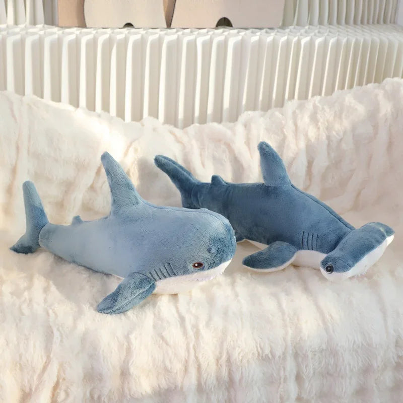 Stuffed Lifelike Shark Plush Toy Stuffed Headed Shark Fierce Sea Animals