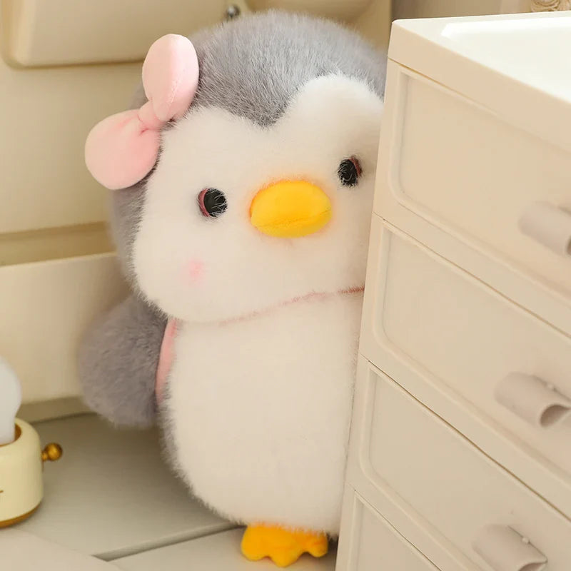 Lovely Hairy Penguin Plush Toy – Soft Stuffed Cartoon Penguin for Kids and Room Decor