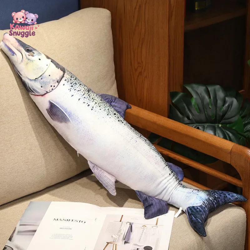 Giant Simulation Trout Fish Plush Toy A Whimsical Ocean Adventure