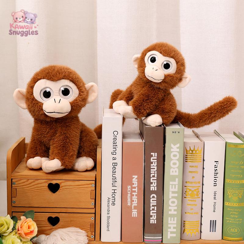 Golden Monkey Plush Toy – Adorable Big-Eyed Companion