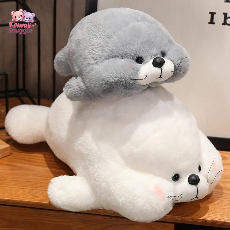 Hairy Lying Seal PUP Plush – A Cozy Ocean Companion