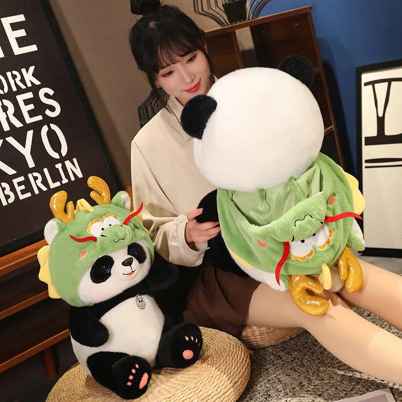 Kawaii Giant Bear Cosplay Panda Doll Creative Plush Toy Cartoon Zoo Animal Plushie