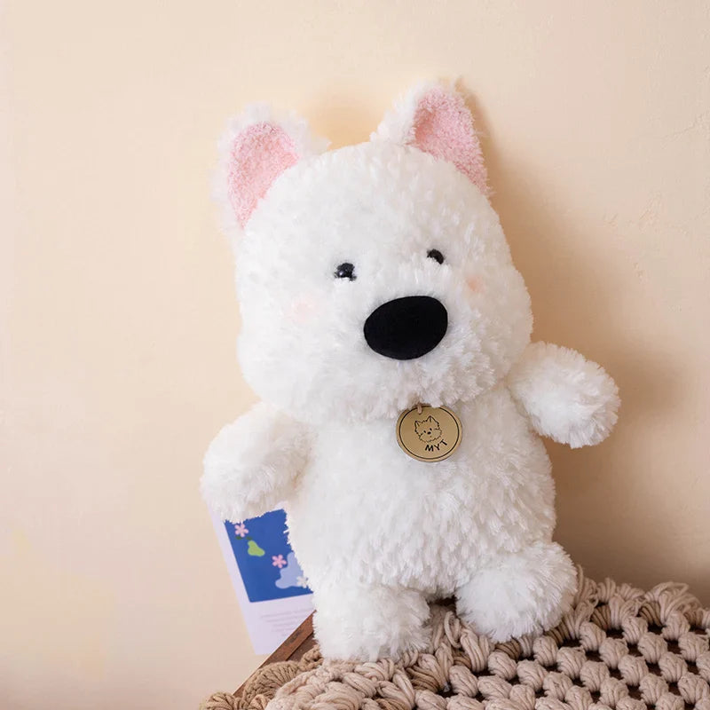 Cartoon West Highland Dog Plush Toy  Your Child’s Loyal Cuddle Companion
