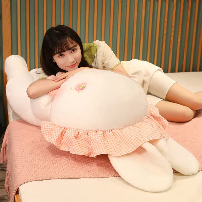 Rabbit with Japanese Anemone Flower Plushie