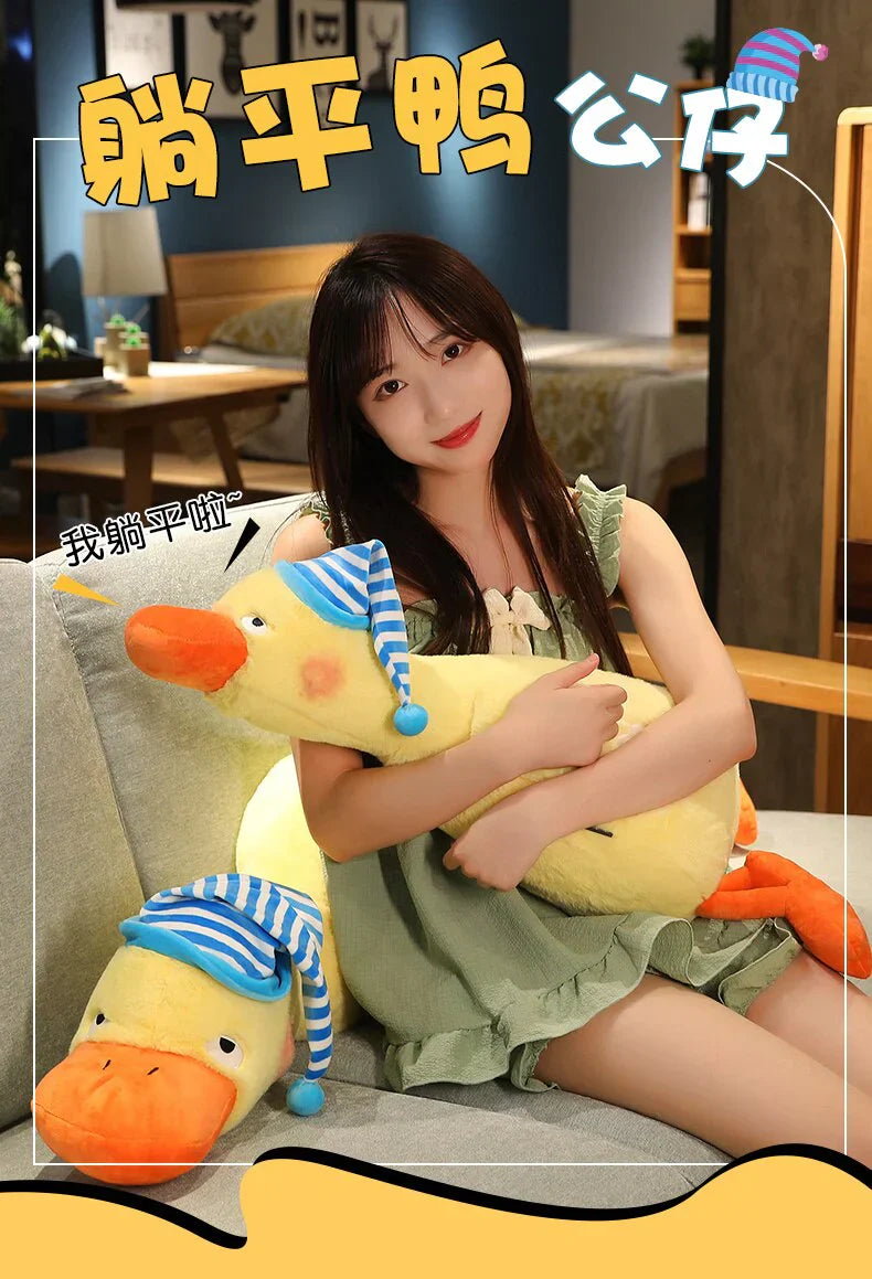 Sleepy Fluffy Duck Plushie | NEW