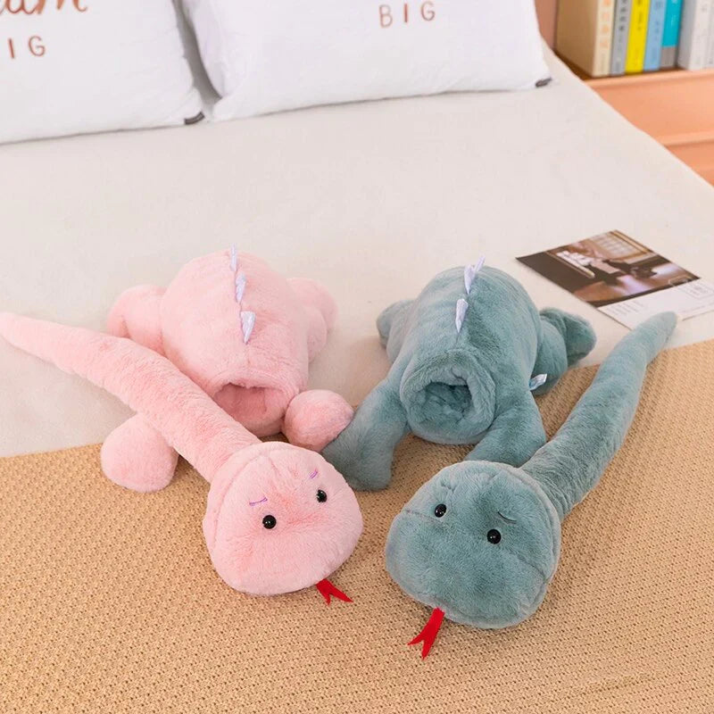 Snake & Dinosaur Combo Plushie | NEW