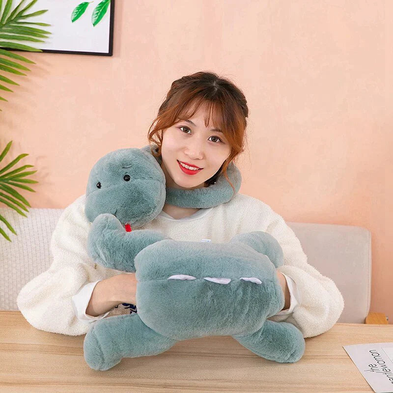 Snake & Dinosaur Combo Plushie | NEW