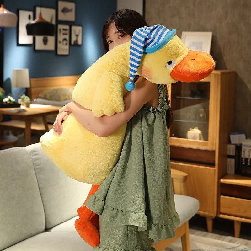 Sleepy Fluffy Duck Plushie | NEW