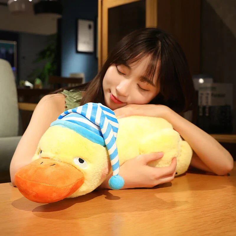 Sleepy Fluffy Duck Plushie | NEW