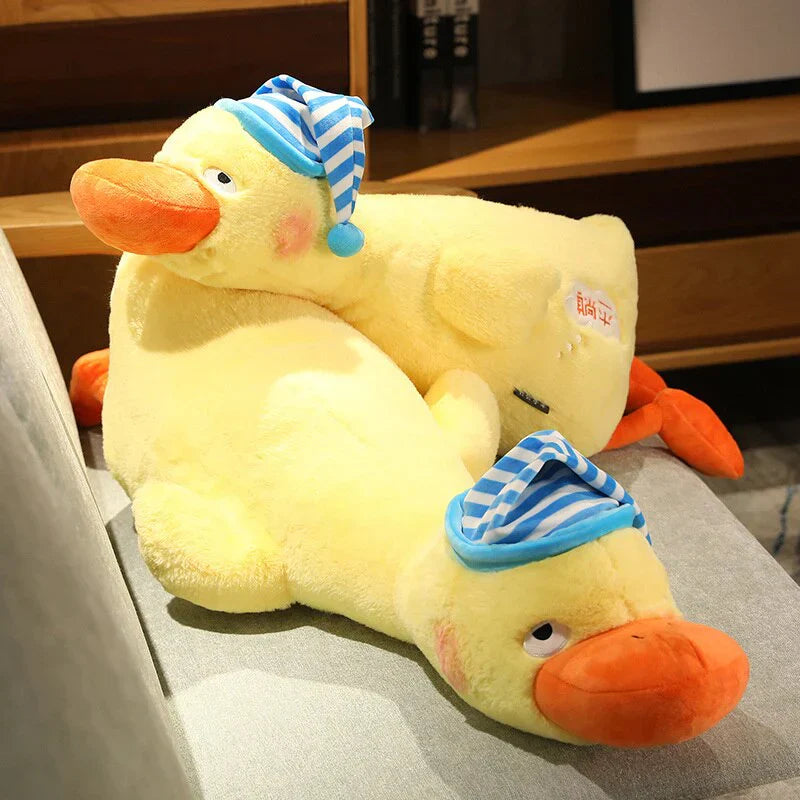 Sleepy Fluffy Duck Plushie | NEW