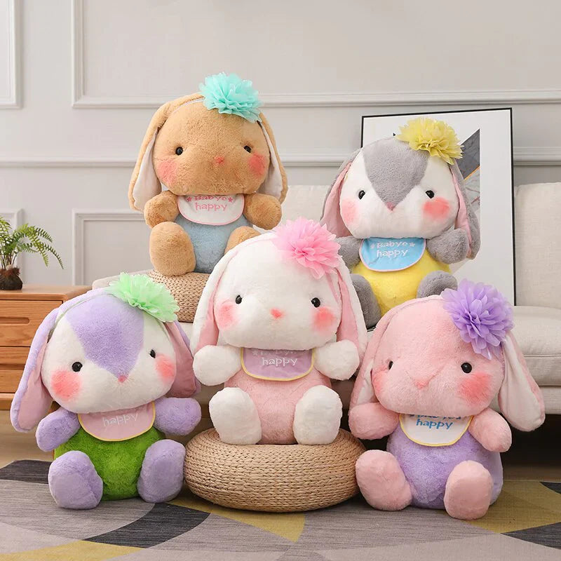 Rainbow Blushing Bunny Plushies | NEW