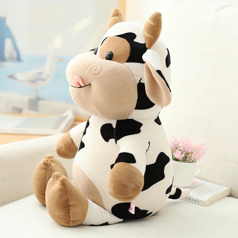 Plush Cow Toy Cute Cattle Plush Stuffed Animals Cattle Soft Doll Toys Birthday Gift