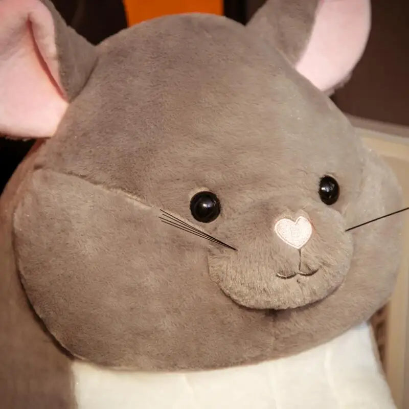Adorable Hamsters Stuffed Doll Grey White Mouse Plush Soft Guinea Pig