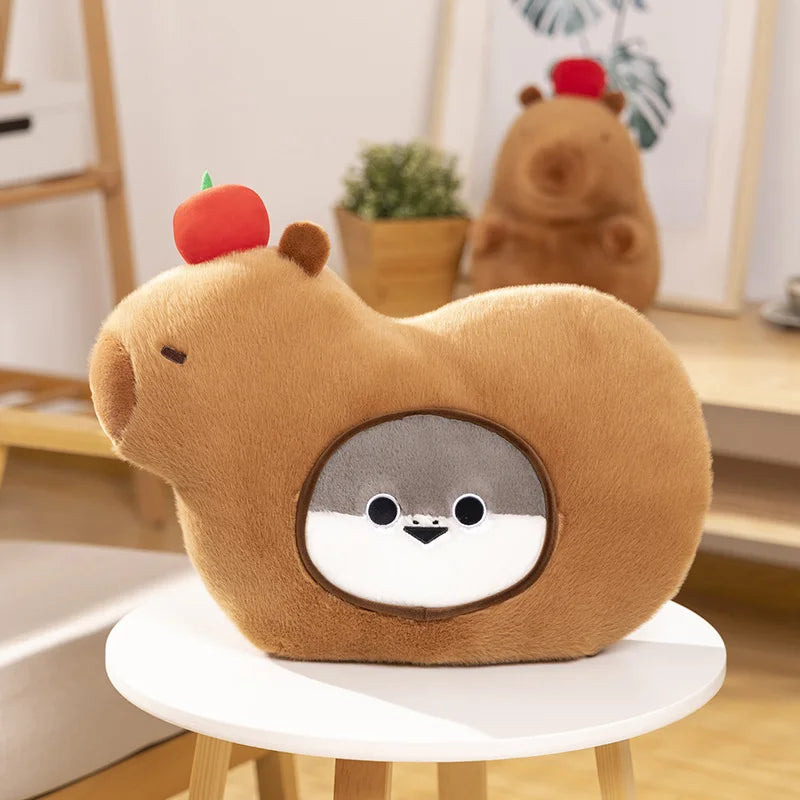 Capybara Sacabambaspis Pillow – A Whimsical Creature Combo for Cozy Days