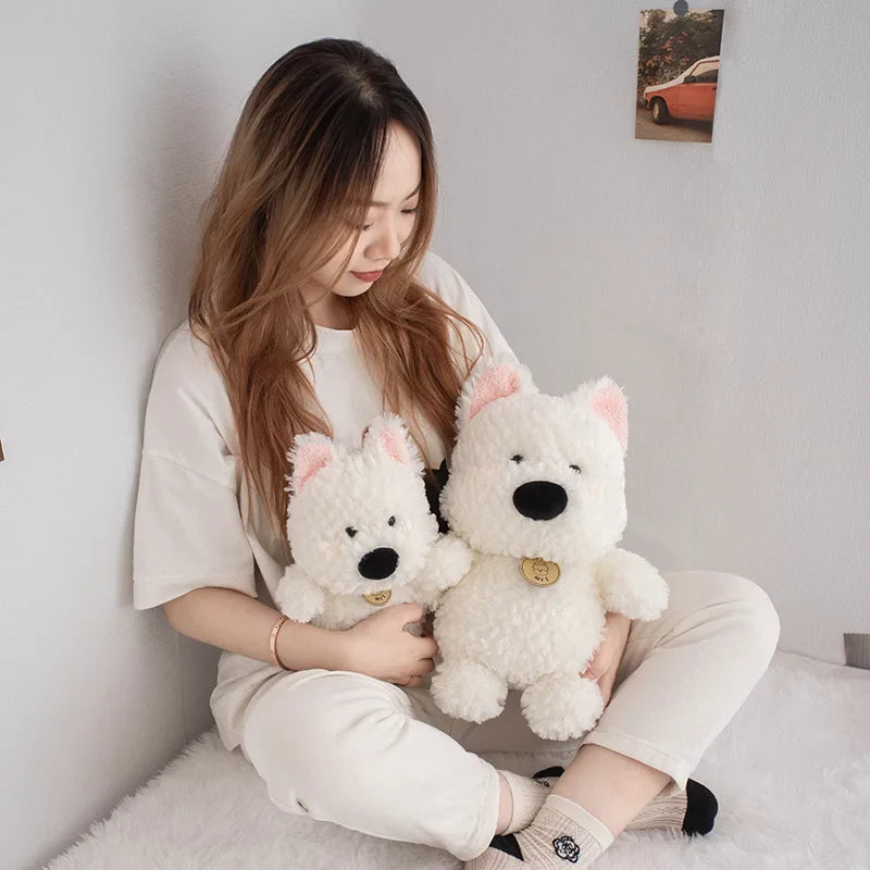 Cartoon West Highland Dog Plush Toy Your Child’s Loyal Cuddle Companion