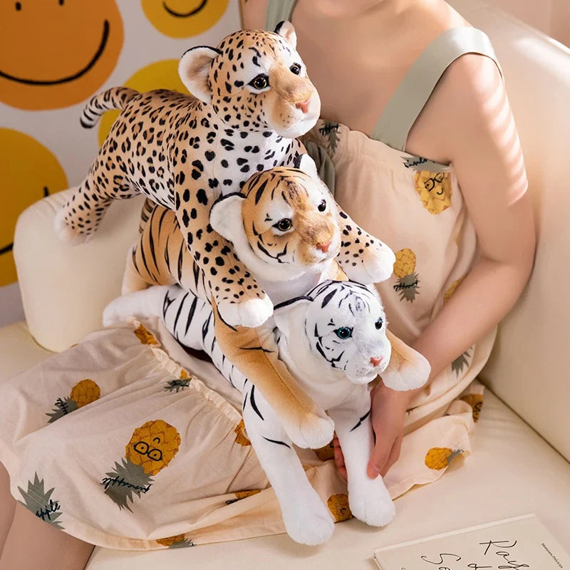 Simulation Tiger Leopard Plush – Your Fierce Yet Cuddly Jungle Companion