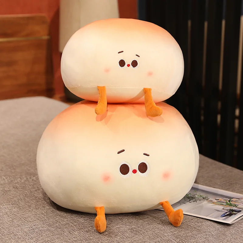 Adorable bao bun plush toy, soft plush fabric, three sizes (8", 12", 16"), hypoallergenic cotton filling. Perfect gift!