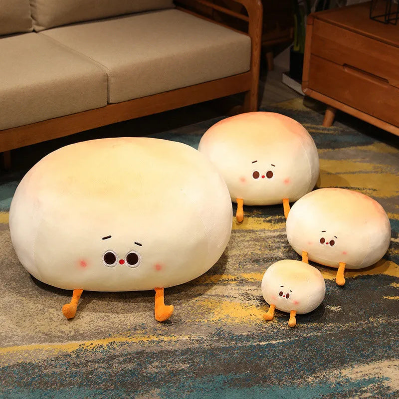 Adorable bao bun plush toy, three sizes: 8", 12", 16". Soft plush fabric, hypoallergenic cotton filling. Perfect gift!