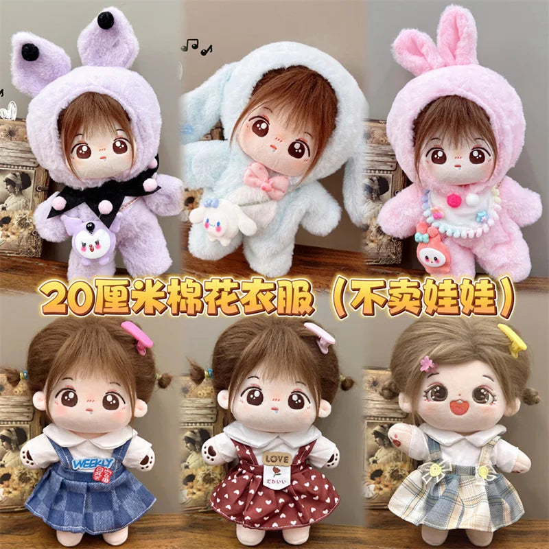 Dolls Accessories Fit Plush Stuffed Cotton Doll Lolita Campus Style