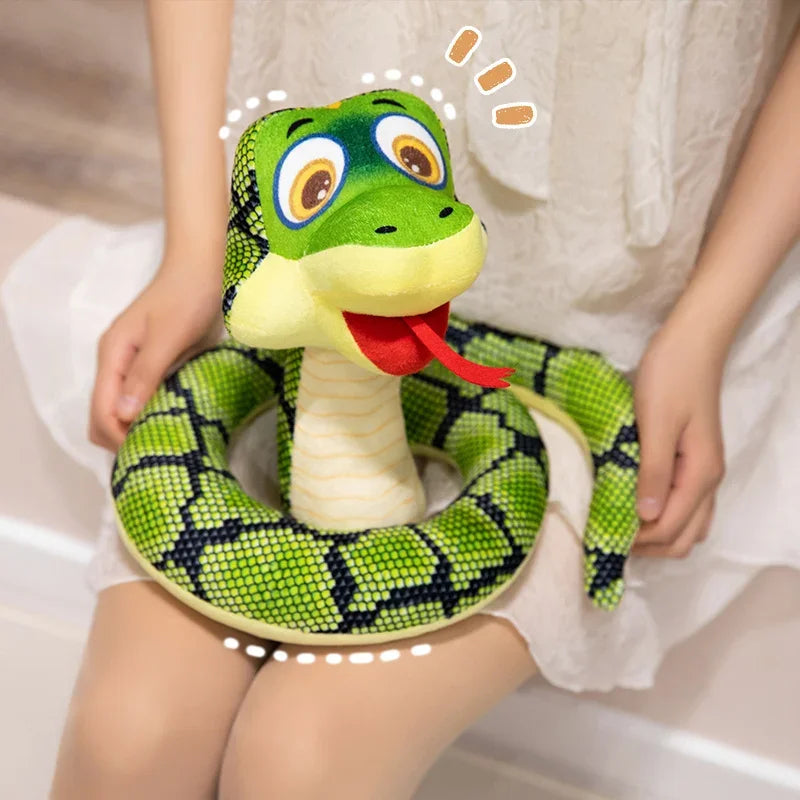 Green Snakes Plush Toy Stuffed Animals Snakes Plushies Doll Funny