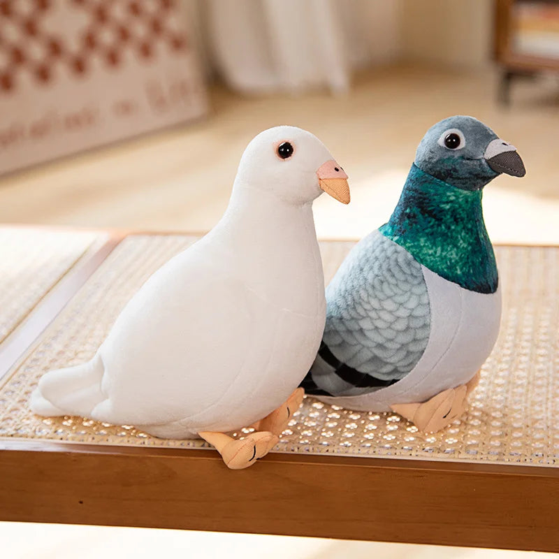 New Simulation Pigeon Plush Toy Cartoon Birds Peace