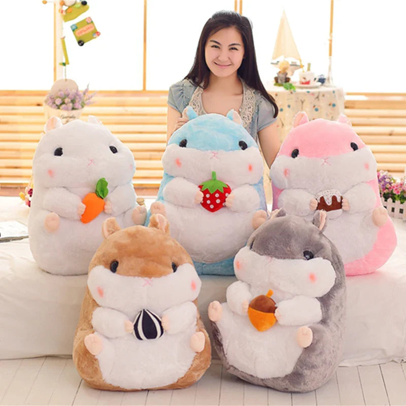 Cute Cartoon Holding Snacks Hamster Plush Toy
