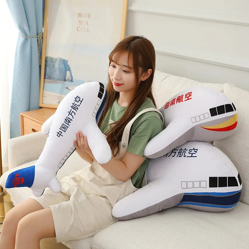 Simulation Funny Airplane Plush Toy – Soar into Cuddly Comfort!