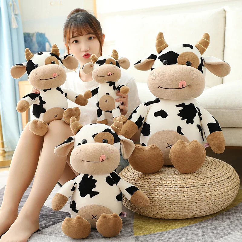 Plush Cow Toy Cute Cattle Plush Stuffed Animals Cattle Soft Doll Toys Birthday Gift