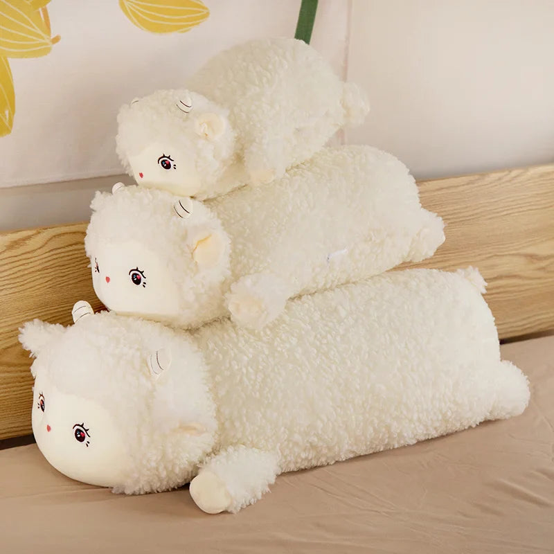 Lovely Fluffy Alpaca Plush Pillow Toys Stuffed Soft Animal Sheep Cushion for Children
