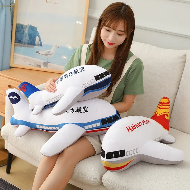 Simulation Funny Airplane Plush Toy – Soar into Cuddly Comfort!