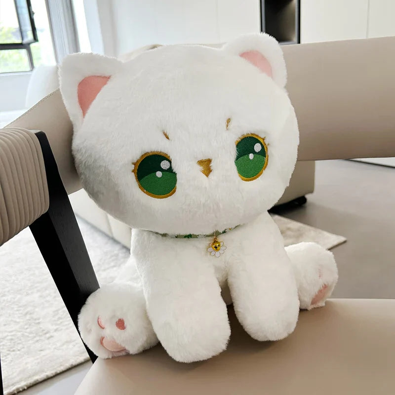 Elegant White Cat Plush – A Touch of Whimsy in Every Hug